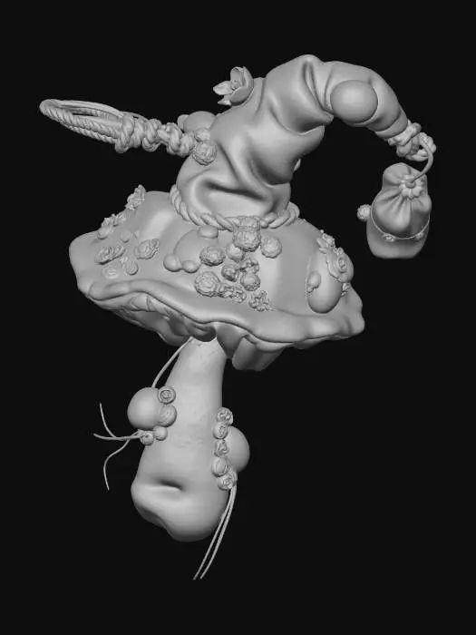 3D model for Enchanted Mushroom Charm