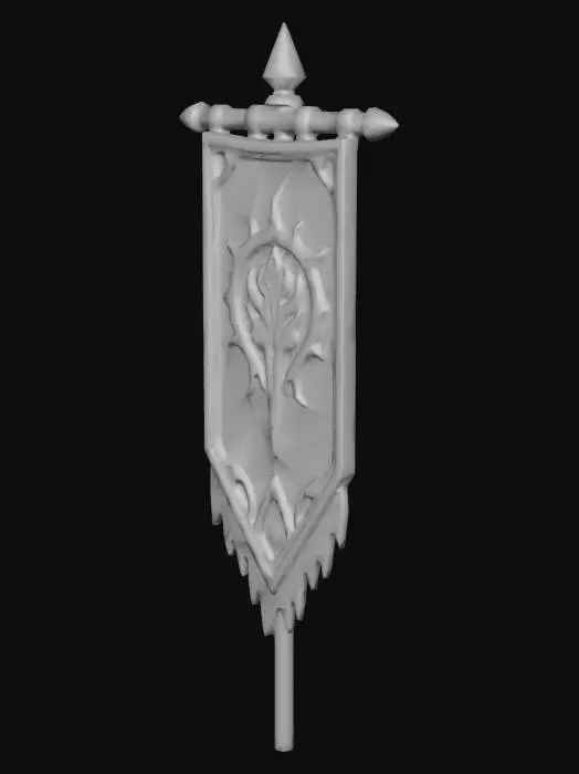 3D model for Blue Emblem Banner