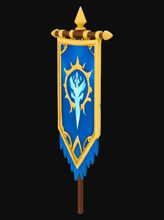 3D model for Blue Emblem Banner