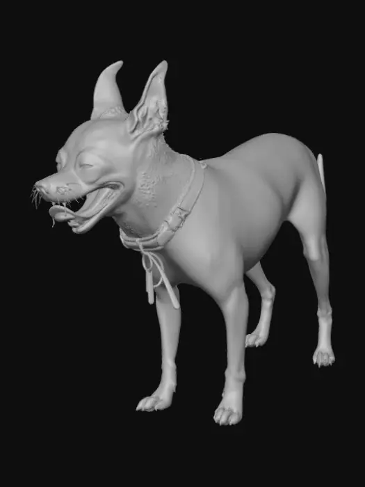 3D model for Happy Tongue-Out Pup