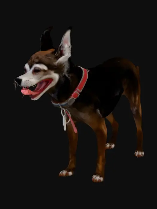 3D model for Happy Tongue-Out Pup