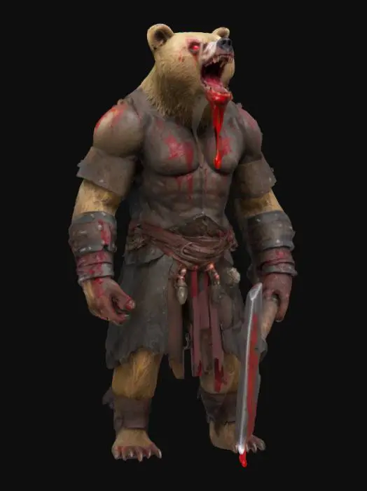 3D model for Warrior Beast