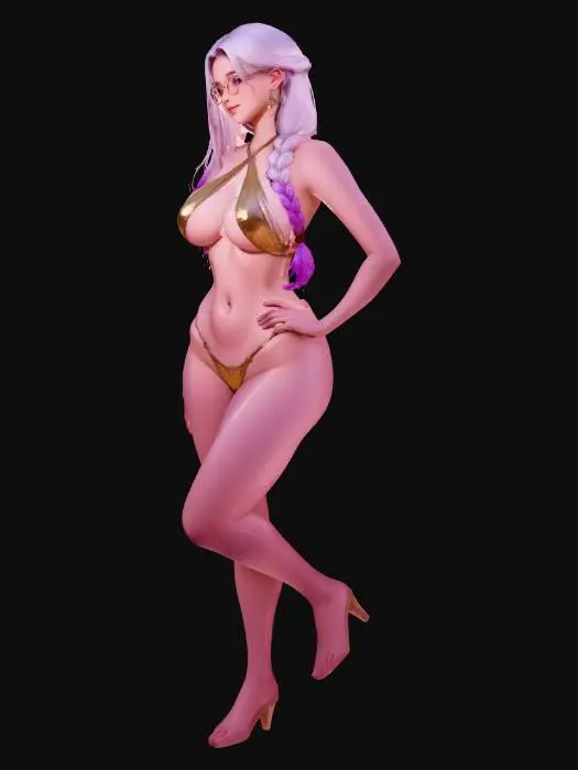 3D model for Golden Hour on the Beach
