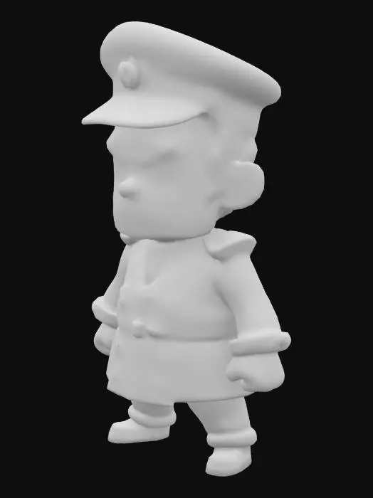 3D model for Admiral Grumpington front view