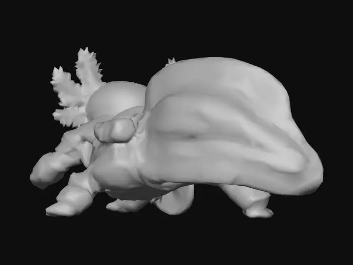 3D model for Axolotl Warrior