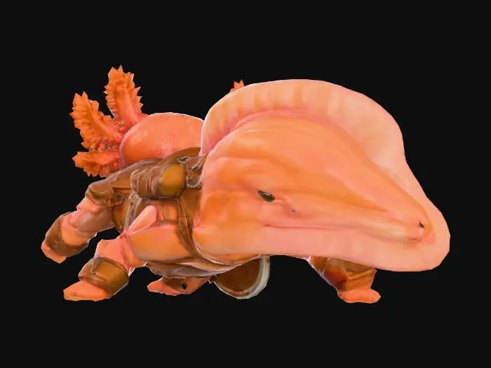 3D model for Axolotl Warrior