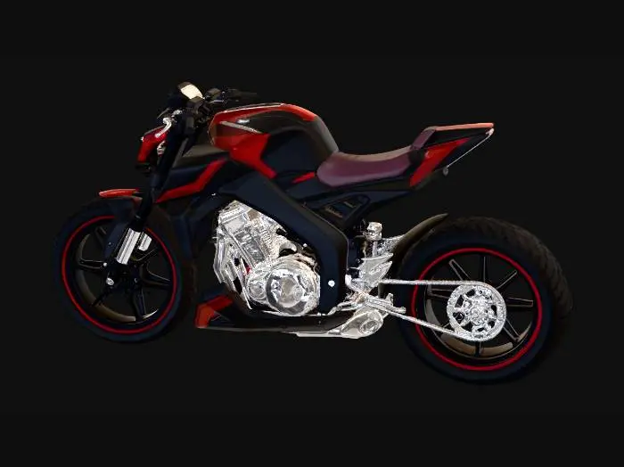3D model for HOT BAD ASS MOTORCYCLE