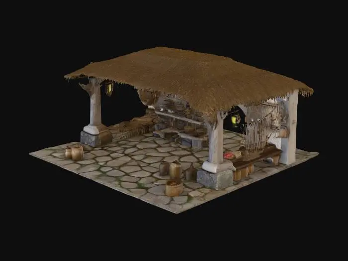 3D model for Seaside Marketplace