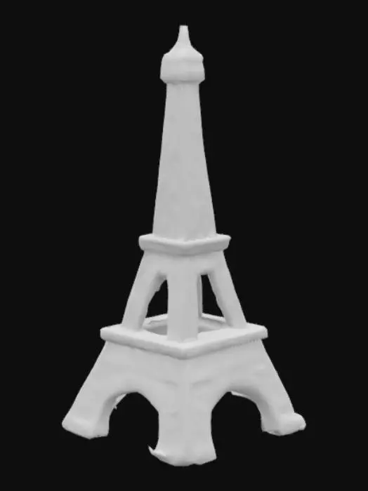 3D model for [Paris], #AroundTheWorld# the Eiffel Tower built out of a croissant fantasy high quality texture 