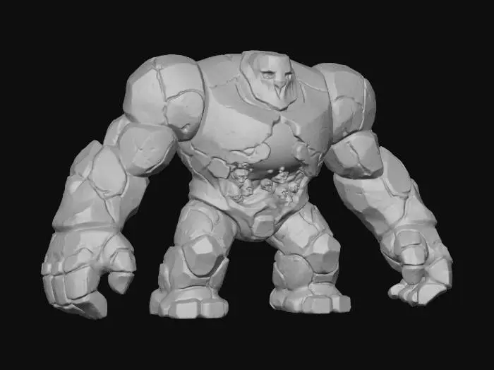 3D model for Molten Golem, #villain#