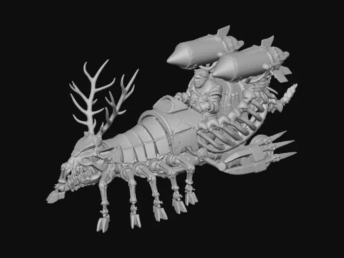 3D model for Steampunk Santa's Ride, #Christmas2025#