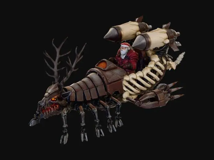 3D model for Steampunk Santa's Ride, #Christmas2025#