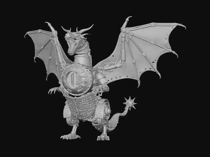 3D model for THE CINDER-SCALE WYVERN, #Christmas2025#