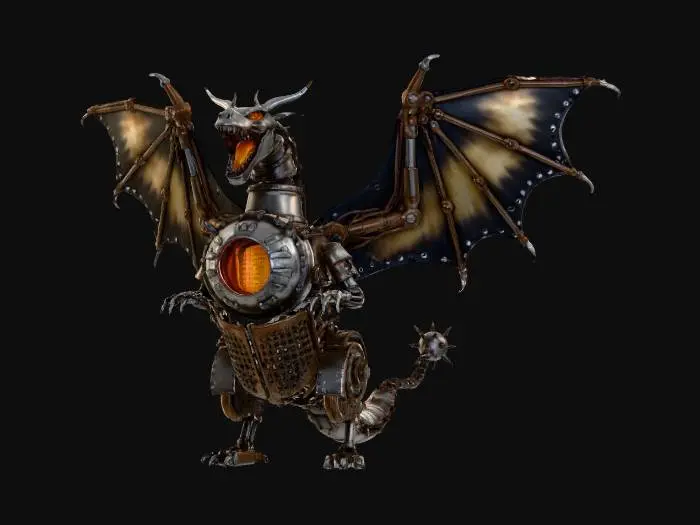 3D model for THE CINDER-SCALE WYVERN, #Christmas2025#