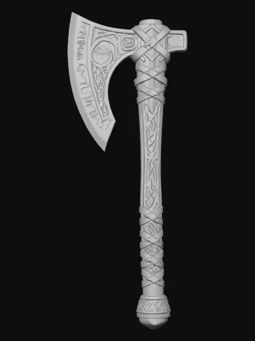 3D model for Mythical Rune Axe