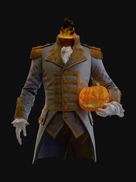 3D model for Headless Flame Captain, #Halloween2025#
