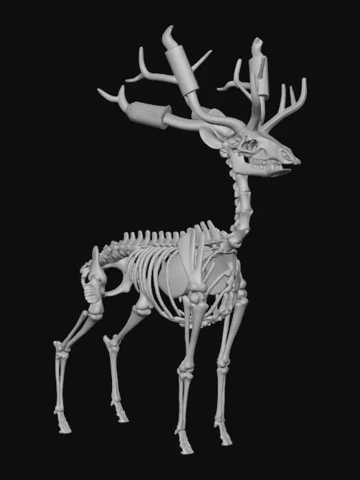 3D model for Cyberstag Skeleton, #Christmas2025#