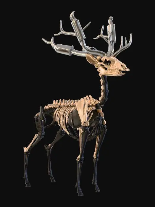 3D model for Cyberstag Skeleton, #Christmas2025#