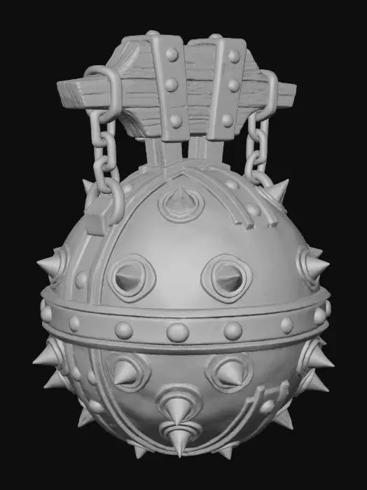 3D model for Spiked Christmas Ball, #Christmas2025#
