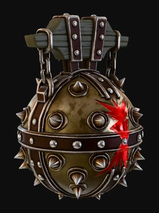 3D model for Spiked Christmas Ball, #Christmas2025#