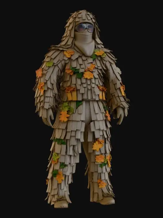 3D model for ghillie suit