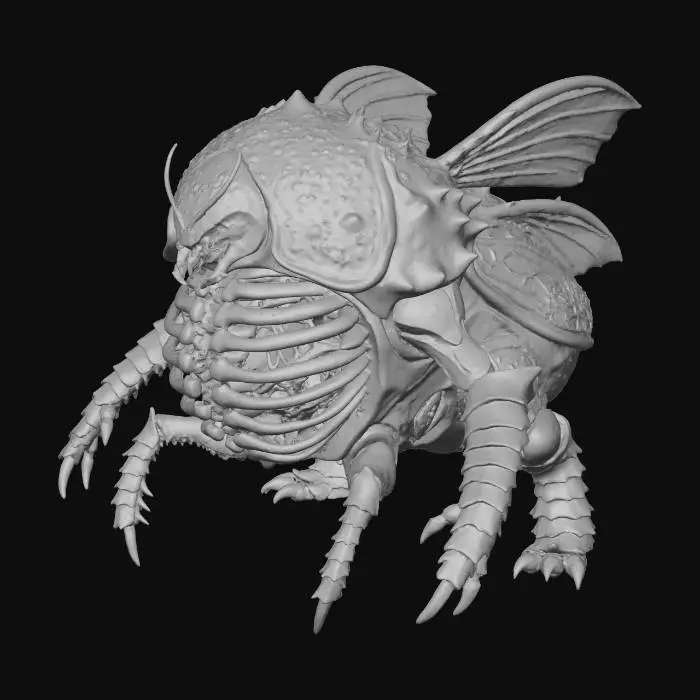 3D model for Abyssal Chitin Beast, #villain#