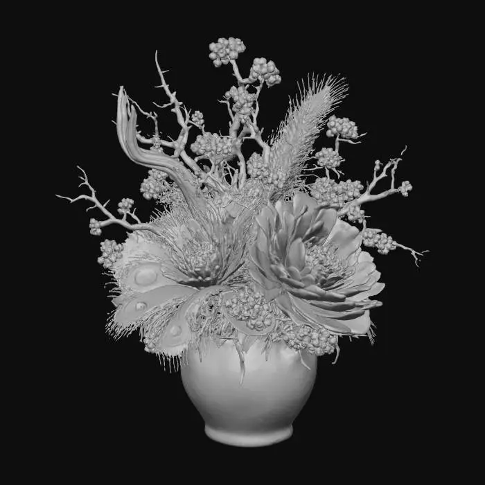 3D model for Elegance in Contrast, #Halloween2025#