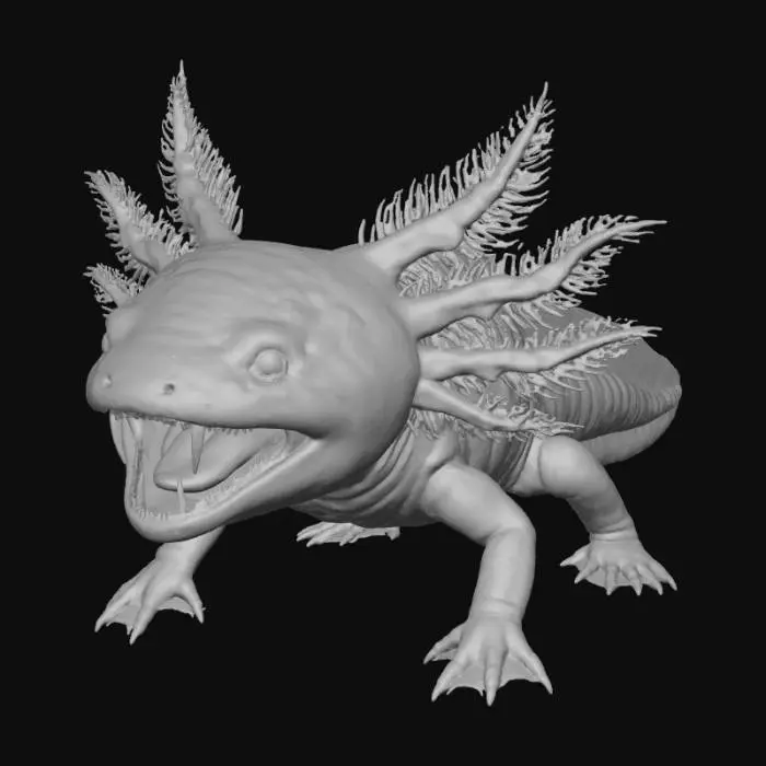 3D model for Vampire Axolotl, #Halloween2025#