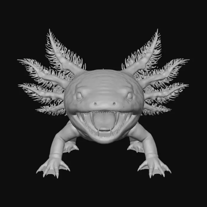 3D model for Vampire Axolotl, #Halloween2025#