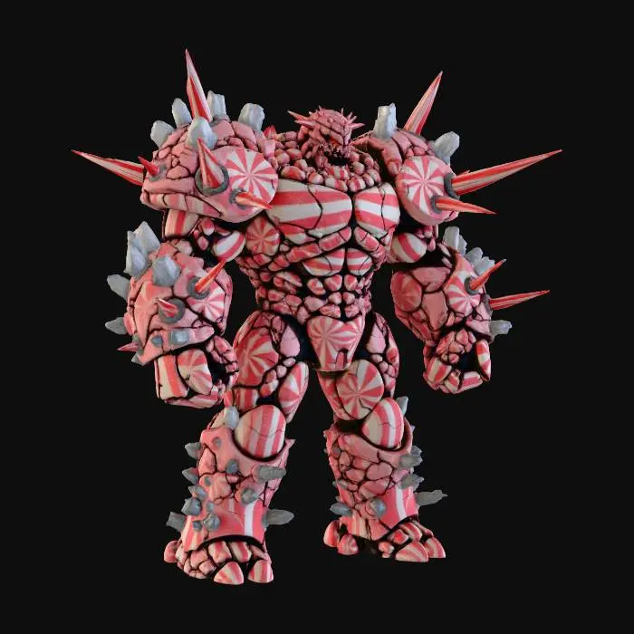 3D model for Peppermint Golem, #Christmas2025#