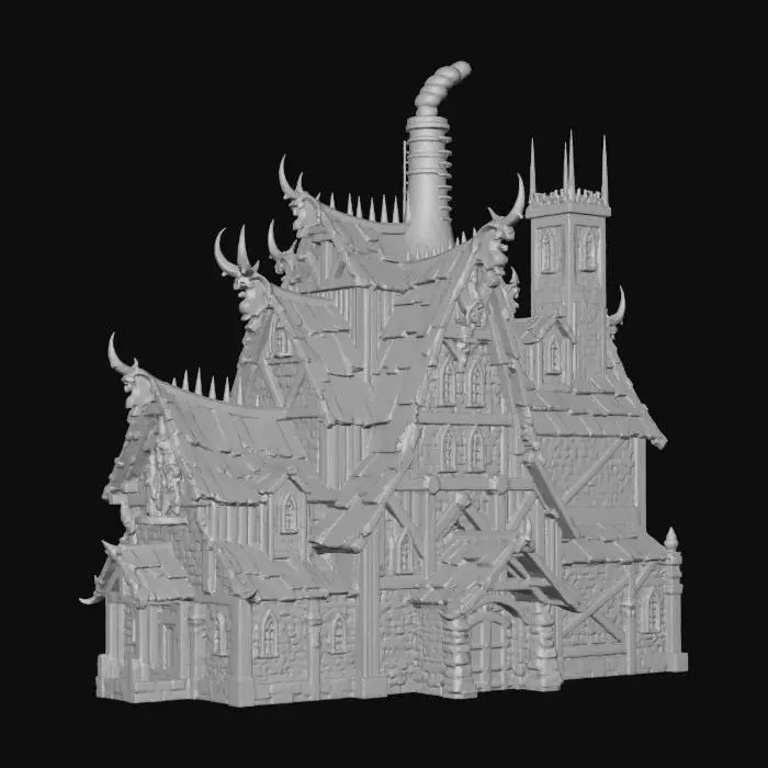 3D model for Krampus Manor, #Christmas2025#