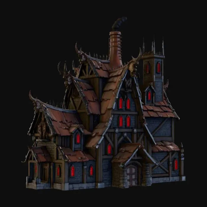 3D model for Krampus Manor, #Christmas2025#