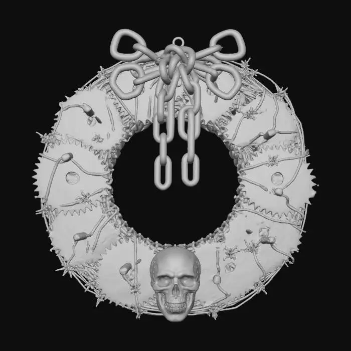3D model for Industrial Wreath, #Christmas2025#