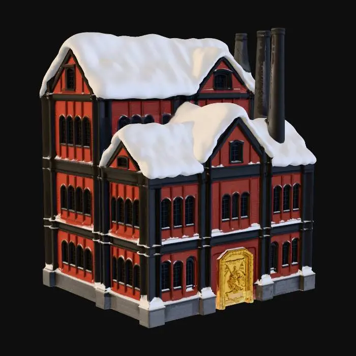 3D model for Winter Factory Model, #Christmas2025#