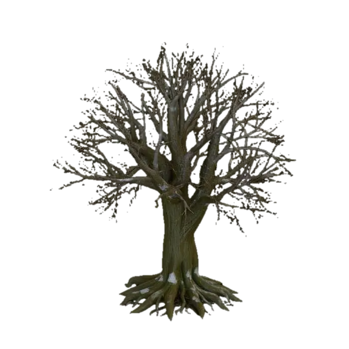 Elm Tree - Stem 3D model, vytvořený pomocí AI
