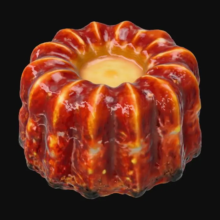 3D model for Canelé de Bordeaux