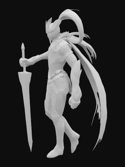 3D model for Crimson Knight