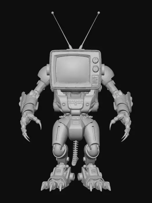 3D model for Television-headed monster