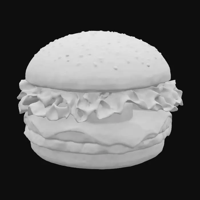 3D model for A Realistic Cheeseburger