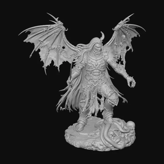 3D model for Fulgrim, Human form Wings