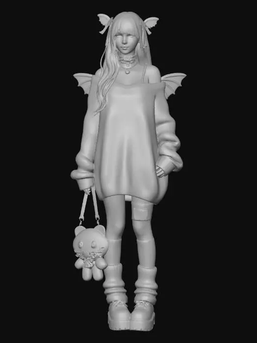 3D model for Lilac Butterfly Goth