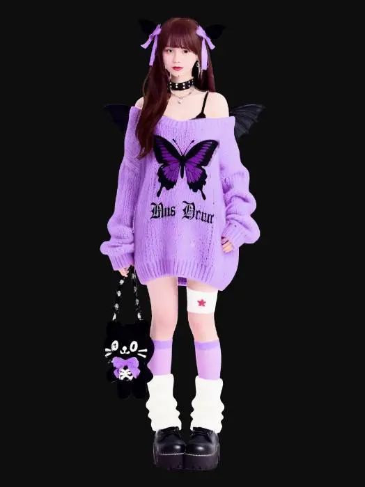 3D model for Lilac Butterfly Goth