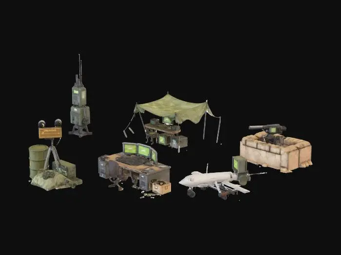3D model for Military Operations Base Elements