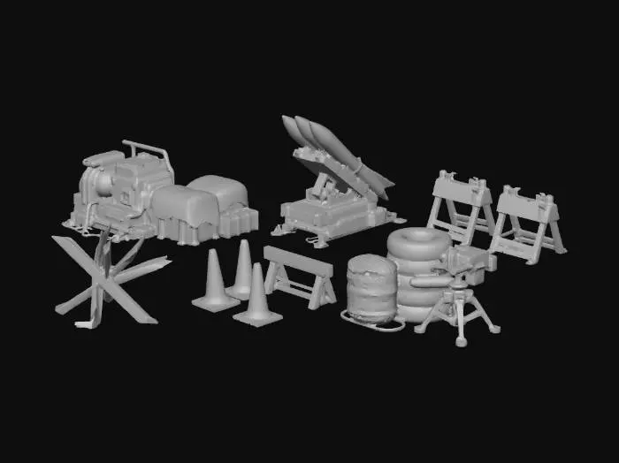 3D model for Military Outpost Equipment