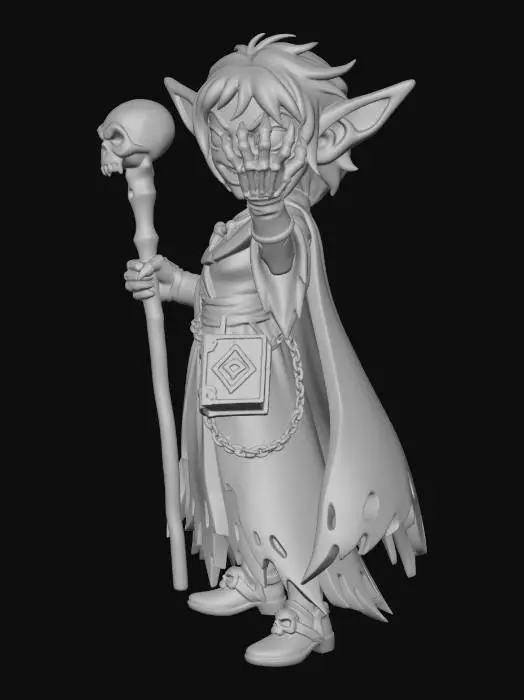 3D model for Grimroot the Goblin Warlock
