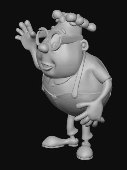 3D model for Carl Character Wave Wither Skeleton