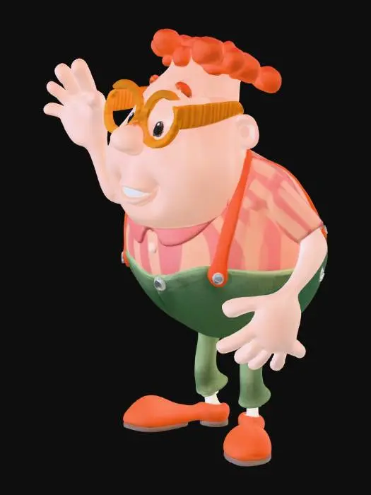 3D model for Carl Character Wave Wither Skeleton