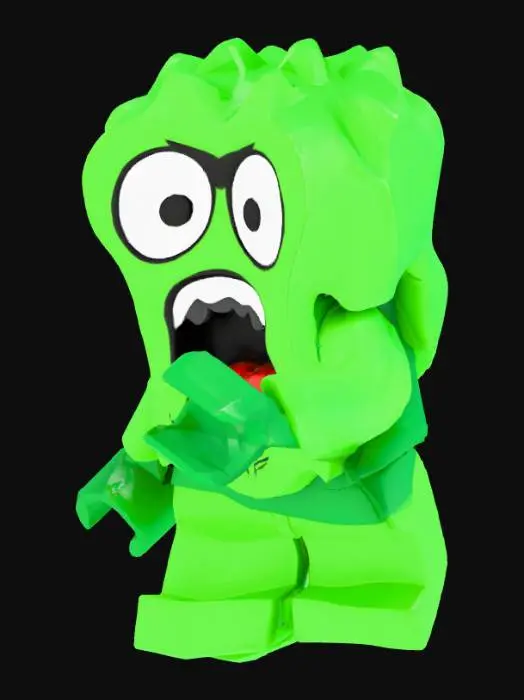3D model for Leafy Monster Minifigure Troublemaker Booger