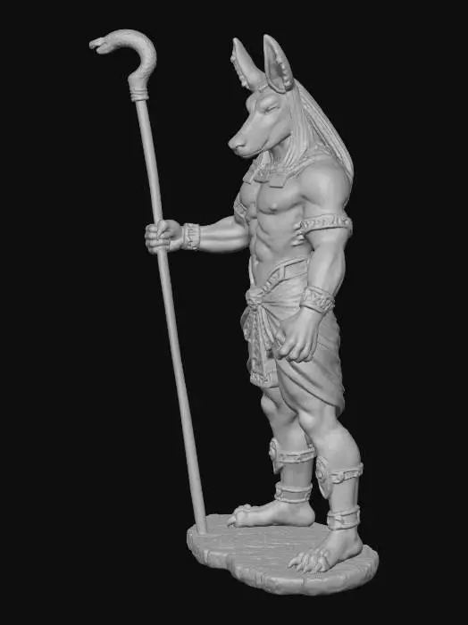 3D model for Anubis Statue
