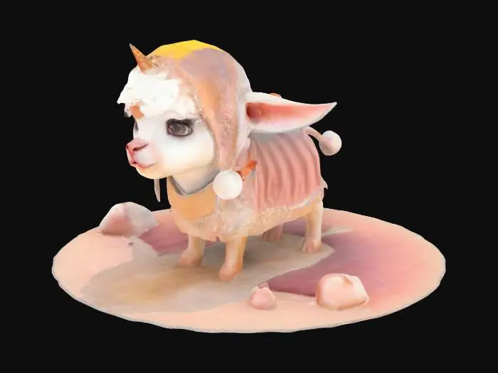 3D model for Enchanted Lamb at the Shore